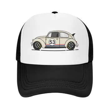 Kişiselleştirilmiş Klasik Araba Yarışı Herbie beyzbol şapkası Erkek Kadın Ayarlanabilir şoför şapkası Açık
