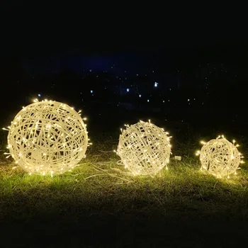 220V LED açık dekoratif asılı lamba yılbaşı ağacı peri ışık dize parti ev düğün bahçe dekor sokak Garland kış