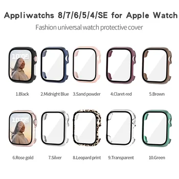 pc sert koruyucu Kılıf kapak Apple Ürünü İçin SE kapak Ekran Koruyucu ile iwatch için 8 7 6 5 4 toptan 100 adet / grup