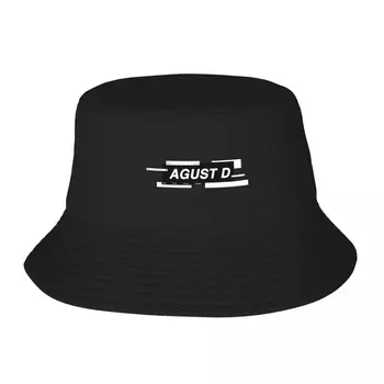 Şık Agust D Mektup Kova Şapka Unisex UV Koruma Açık Spor Kore Kpop Tarzı Balıkçılık Şapka Sıcak Yaz Şapkalar