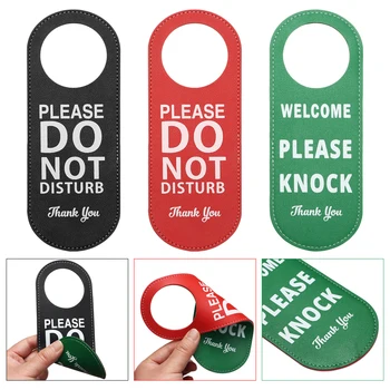 Deri Rahatsız Etmeyin İpuçları Etiketi Çift taraflı Kapı Askı Etiketleri Temizleme Etiketi Kapı Kolları Askı Kolye Otel Bülten Tahtası