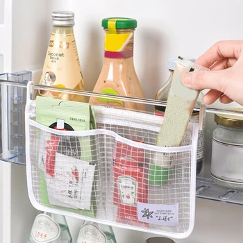 Örgü Buzdolabı saklama çantası Yeniden Kullanılabilir Buzdolabı Organize Çanta banyo İçin