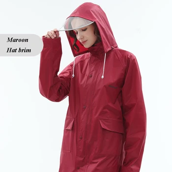 Moda yağmurluk Kadın kapüşonlu ceket Su Geçirmez Panço Erkekler Uzun Yağmurluk Açık Yürüyüş Seyahat Geçirimsiz Rüzgarlık yağmur kılıfı