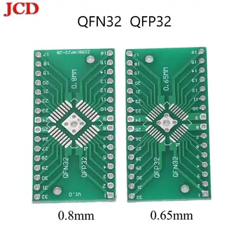 JCD İÇİN Yeni Varış QFN32 QFP32 Dönüştürücü DIP Adaptör PCB 0.8 / 0.65 mm Pitch Evrensel Kurulu HTQFP QFN32 to DIP32 QFN32