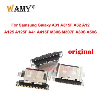 10-20 Adet USB şarj istasyonu Fiş konektör soket Samsung A31 A315F A32 A12 A125 A125F A41 A415F M30S M307F A30S A50S