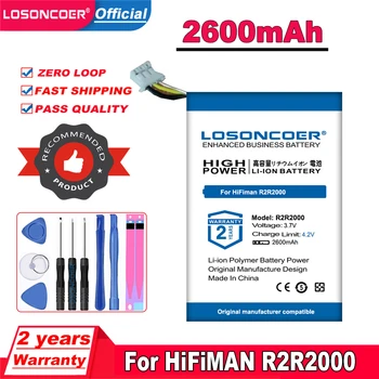 HiFiMAN R2R2000 oyuncu için LOSONCOER 2600mAh pil
