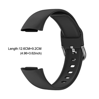 Fitbit Şarj ile uyumlu 5 Dayanıklı Sweatproof Bilezik Ayarlanabilir Spor Silikon Yedek Smartwatch Band Kayışı