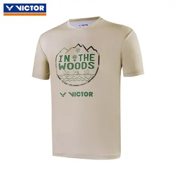 Victor T-Shirt spor Forması spor giyim spor badminton kısa kollu erkekler kadınlar için kış tops