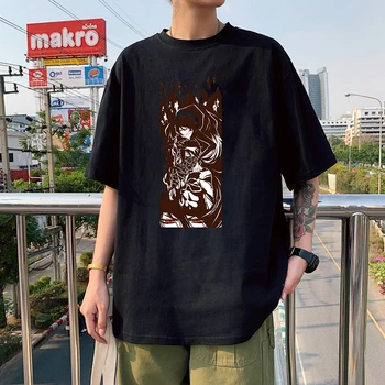 Manga Bungo sokak Köpekleri Ryunosuke Akutagawa Tişörtleri Erkekler Kadınlar Hip Hop Anime tişört Kazak Kısa Kollu Kore Tarzı Üst Tee