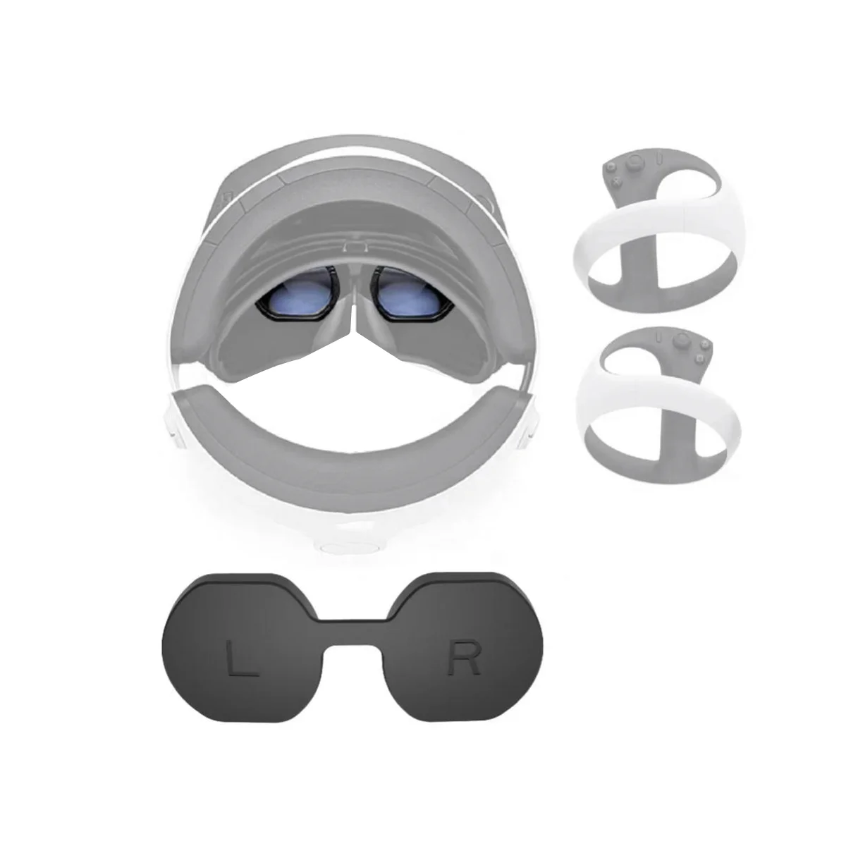 PS VR2 Gözlük için Silikon Koruyucu Kapak PSVR2 Toz Geçirmez Koruyucu Kapak VR / AR Gözlük Aksesuarları