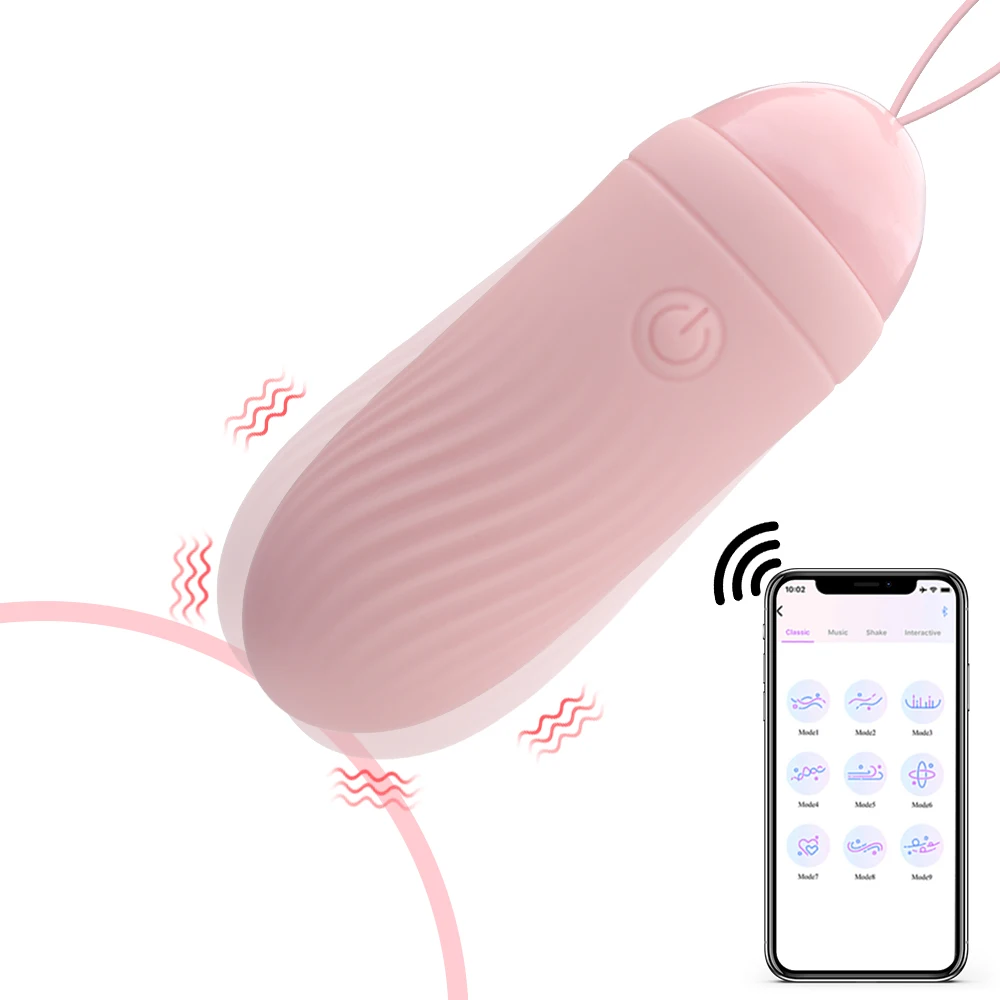 Titreşimli Yumurta Yetişkin Ürünleri Vajinal Masaj Seks Oyuncakları Kadınlar İçin Klitoris Stimülatörü 10 Modları Vibratörler Bluetooth APP Kontrolü