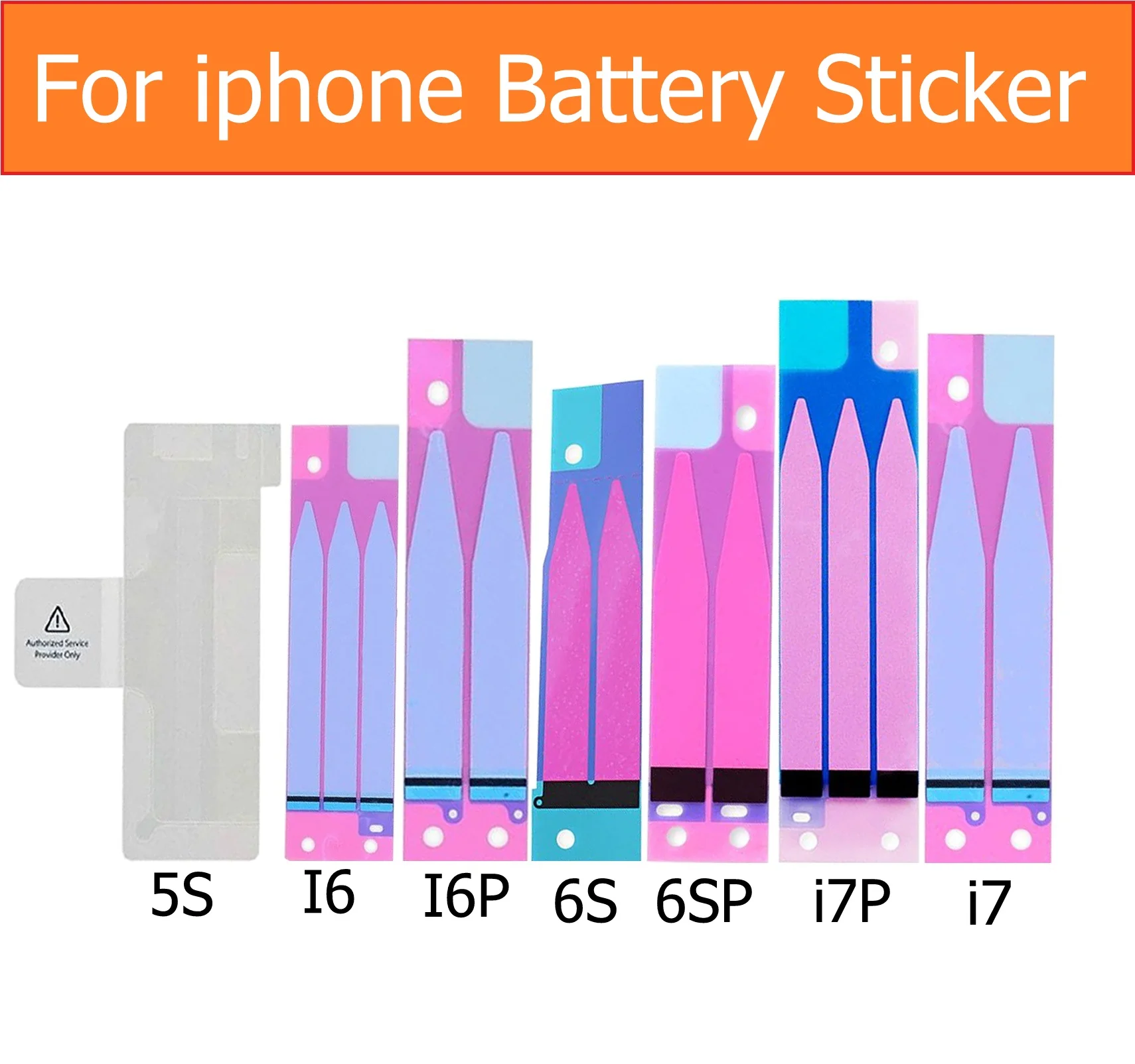 Pil Sticker iPhone 4 4s 5 5c 5s SE 6 6S artı Pil Yapıştırıcı tutkal Bant iphone 7 7 artı pil tutkal etiket şerit