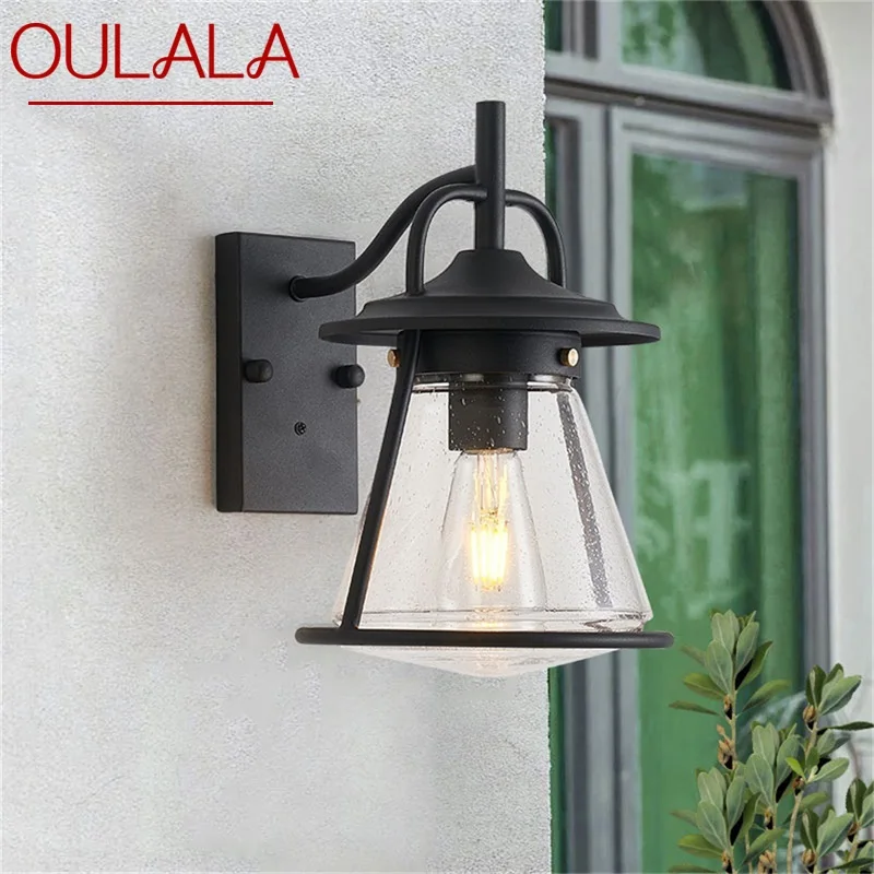 SOURA açık duvar aplikleri lambası klasik LED ışık su geçirmez ev dekoratif sundurma için