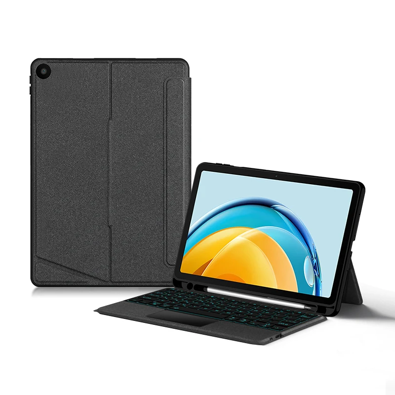 Touchpad Klavye Arkadan Aydınlatmalı Huawei Matepad SE 10.4 2022 AGS5-L09 AGS5-W09 Tablet kılıfı İçin Matepad SE 10 4 Bölünmüş Klavye