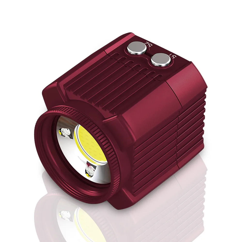 Andoer Mini Taşınabilir Kamera Video led ışık Dalış Fotoğrafçılığı Lamba Sualtı 60M Su Geçirmez IPX8 Kamp Aydınlatma