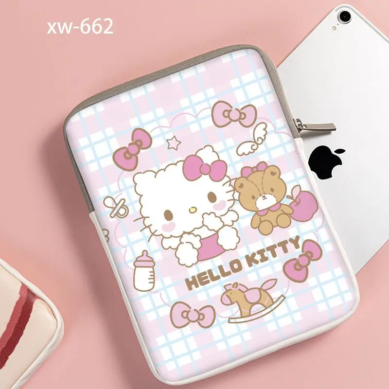 Sanrio Hello Kitty Tablet Kol Çantası iPad Pro 11 7.9 Hava 9.7 10.2 inç Çanta İçin XiaoMi 5 İçin Samsung Darbeye Dayanıklı kılıflı çanta