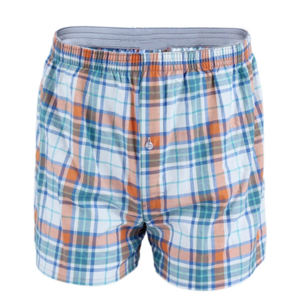 man underwear men Men's Shorts Pocket Beach Pants Casual Plaid Cotton Shorts Arroyo мужское нижнее белье