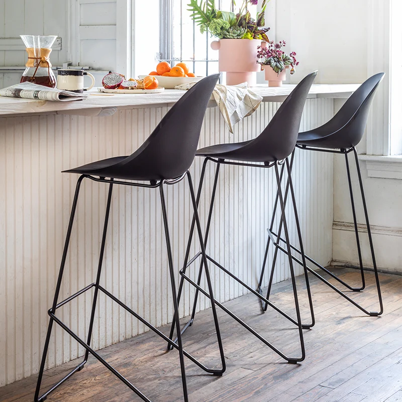 Tasarımcı Bireysel Mutfak Yemek Sandalyesi İskandinav Lüks İç Bar Modern Oturma Odası Sandalye Tabure Yüksek Sillas Mobilya BZ