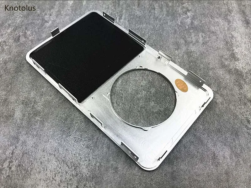 gümüş ön kapak kapak faceplate kılıf beyaz clickwheel gümüş merkezi düğme iPod 6th 7th klasik 80gb 120gb 160gb