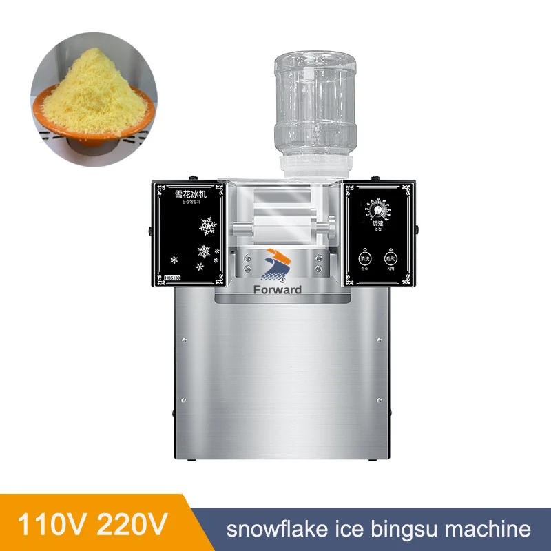 110V 220V 1300W 180 kg / gün Kore Bingsu Makinesi Masa Üstü Kar buz yapım makinesi Tıraş Makinesi Avrupa Kar Tanesi Buz Makinesi