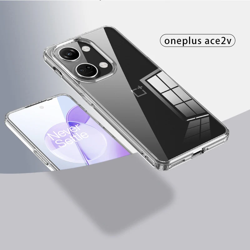 Yumuşak TPU Kılıf OnePlus Ace 2 için 1 + 2V Şeffaf silikon kılıf Arka Koruyucu Kılıf için Bir Artı ACE 2V Darbeye Dayanıklı Telefon Kabuk