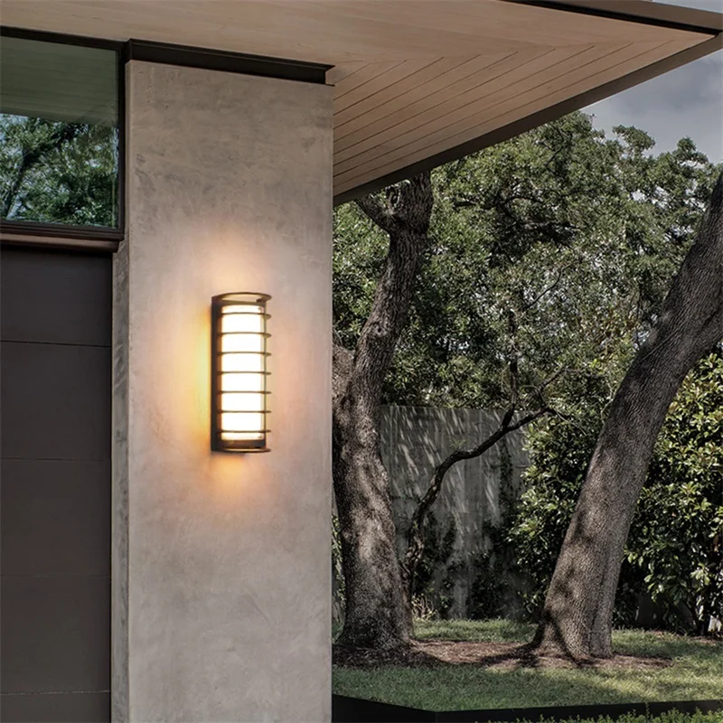 * DEBBY duvar aplikleri ışık açık klasik LED lamba su geçirmez IP65 ev dekoratif sundurma merdiven için