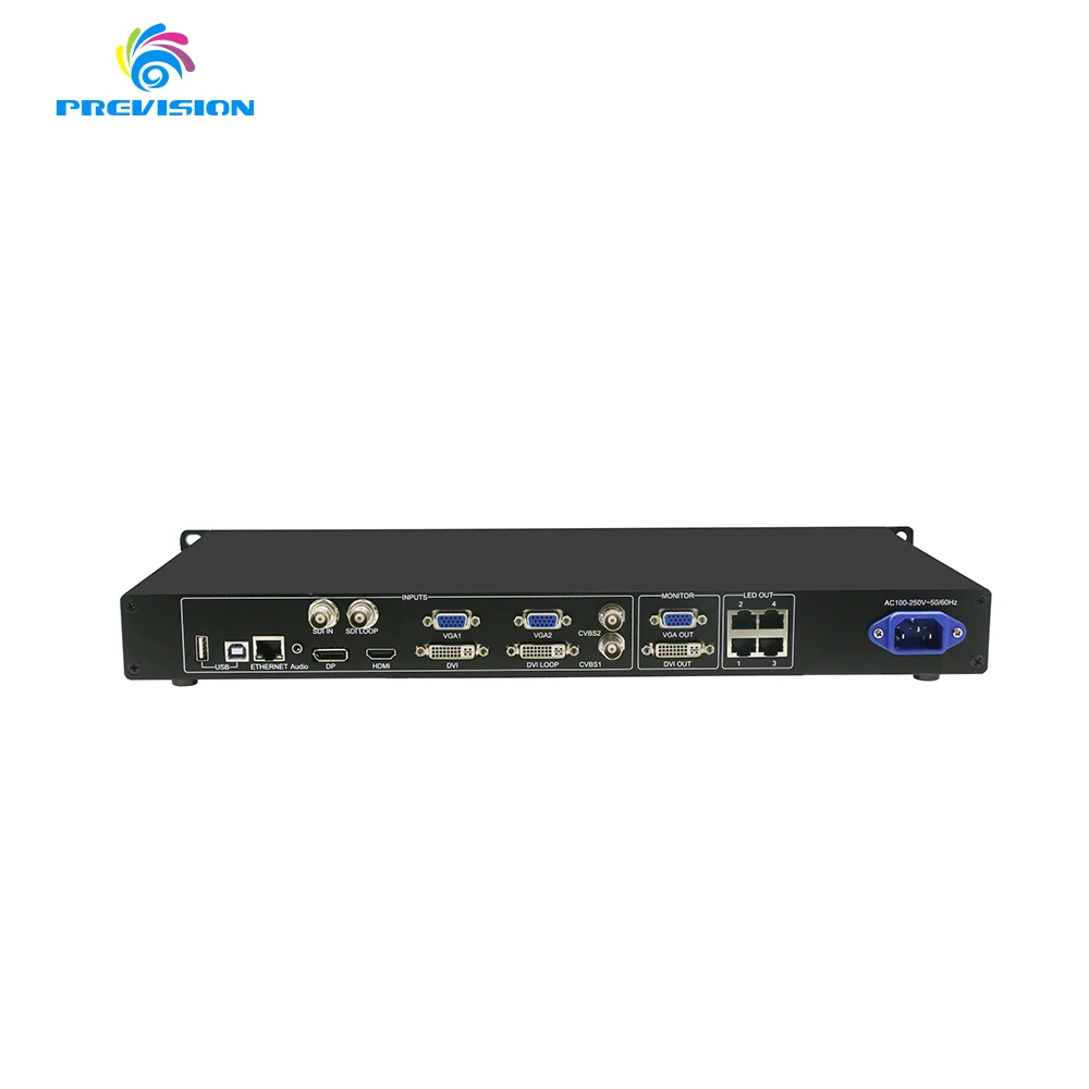 novstar 2019 vx4s led video işlemcisi dahil dahil CVBS2 VGA2 DVI1 HDMI1 DP1 ve SDI1 için LED ekran