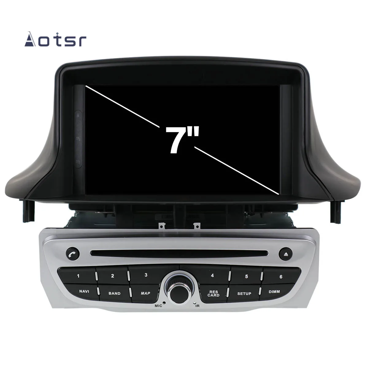 AOTSR Android 10.0 PX6 4 + 64GB GPS Navigasyon Araba Radyo Çalar Renault Megane 3 İçin / Fluence 2009 + Multimedya Oynatıcı