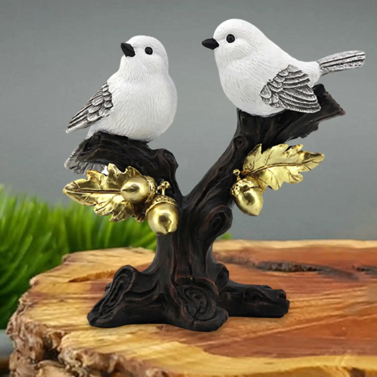Kuş Heykeli Yenilik Koleksiyon Reçine Zanaat Hayvan Heykel Kuş Heykelcik Kitaplık Ofis Masa Saksı Dekor