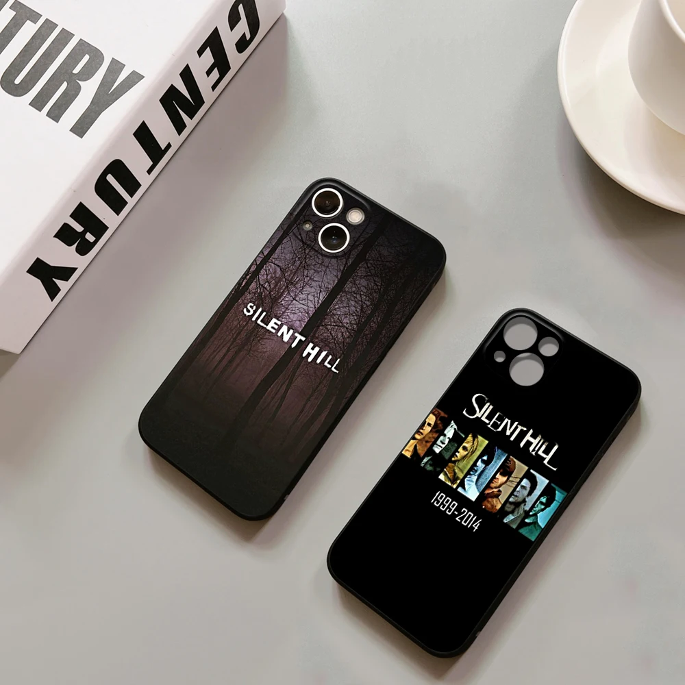 Iphone 15 Korku Oyunları Sessiz Tepe Telefon Kılıfı İÇİN iPhone 14 13 11 12 Pro 8 7 Artı X 13 Pro MAX XR XS MİNİ Siyah Kapakları