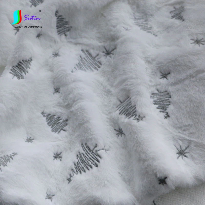 Kaliteli DIY Kış Ceket Elbise Dikiş Malzemesi Taklit Tavşan Gri Beyaz Sıcak Battaniye Dikiş dekorasyon kumaşı S1586L