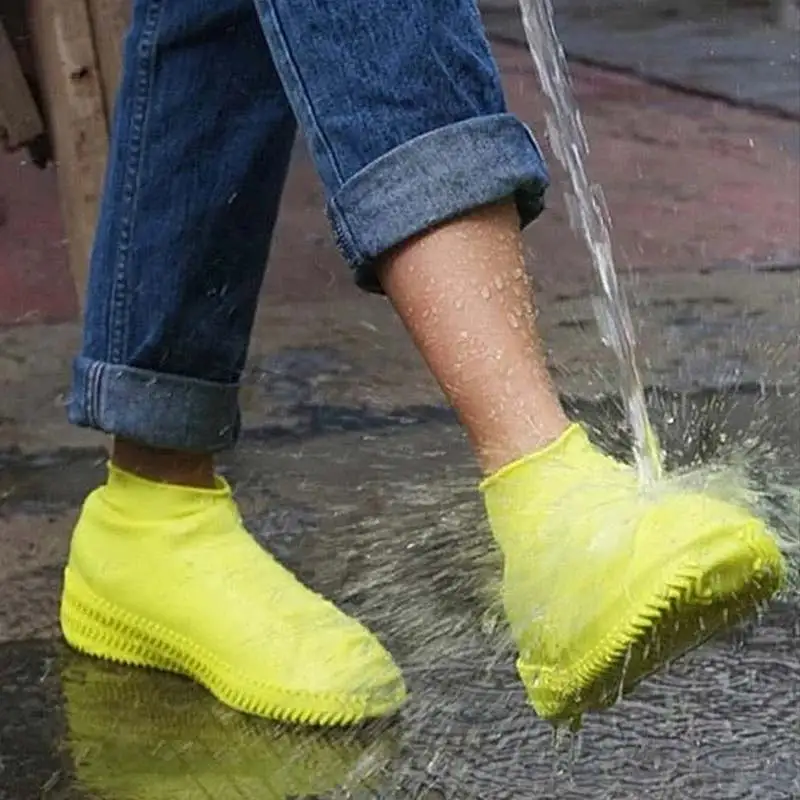 Vintage lastik çizmeler Kullanımlık Lateks Su Geçirmez yağmur ayakkabı koruyucu Kaymaz Silikon Galoş bot galoşları Unisex Ayakkabı Aksesuarları