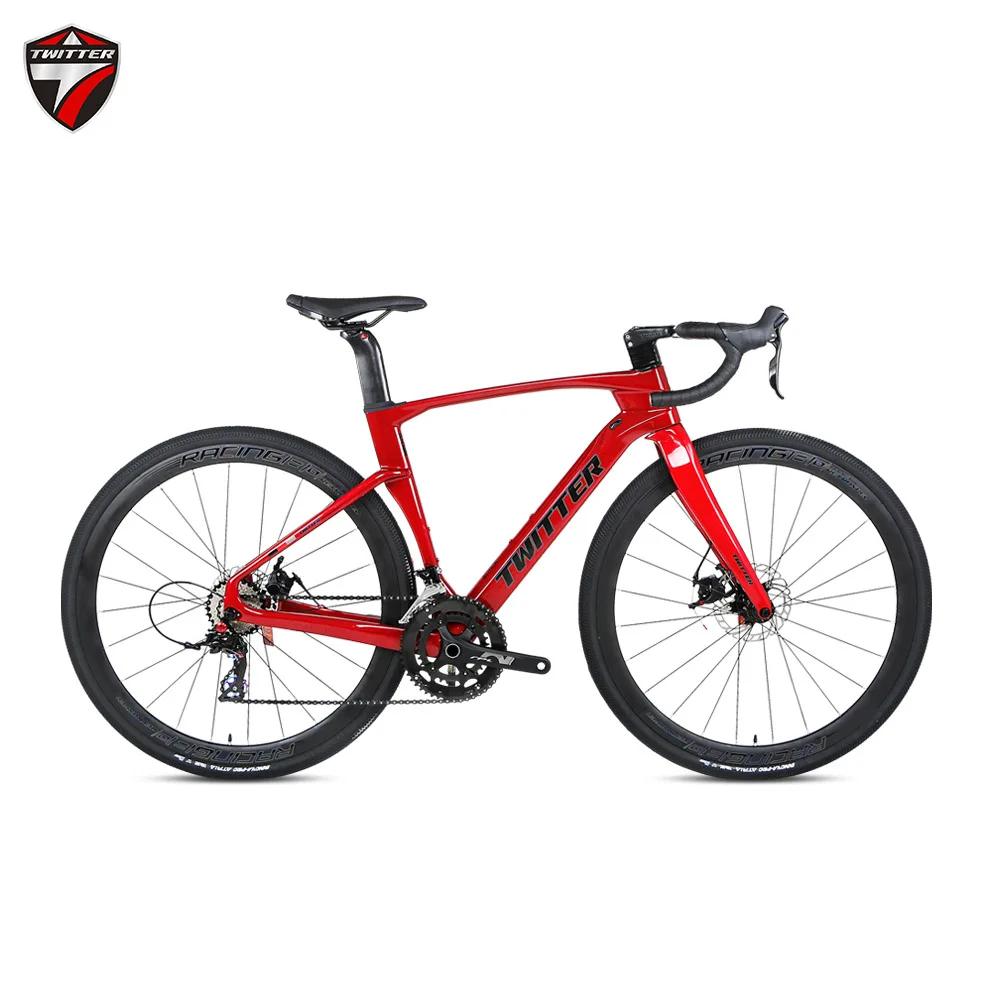 TWİTTER Çakıl V3 RS24 Hız Disk ve Thru-Aks 12×142mm Karbon Fiber Yol Bisiklet Kentsel Bisiklet Karbon Otoyol Bisiklet 700 * 38C