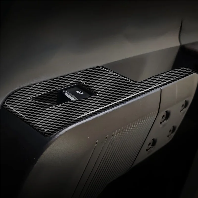Ford Maverick için 2022 + Araba Karbon Fiber pencere camı Kaldırma Düğmesi Anahtarı Kapak Trim Kapı Kol Dayama Paneli