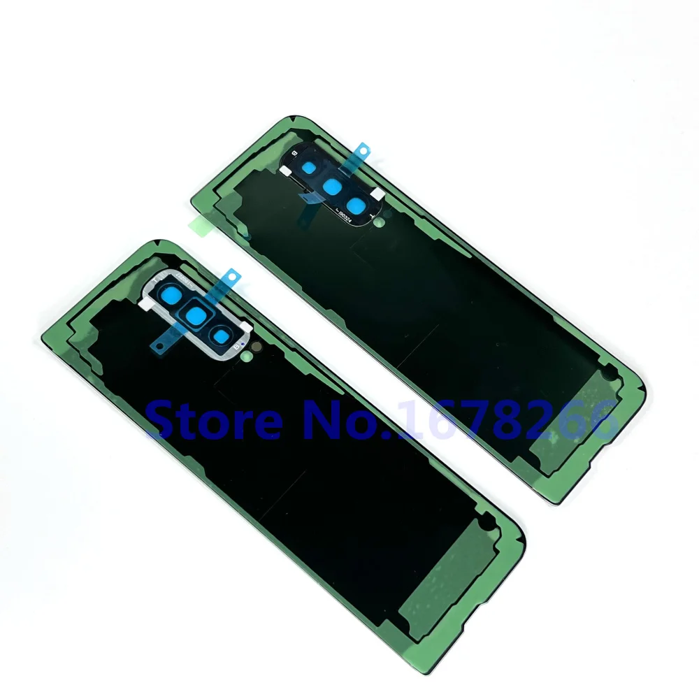 Yeni Orijinal Arka Cam Samsung Galaxy Fold Için F900 F907 F907F Arka Cam muhafaza pil kapağı Yedek parça