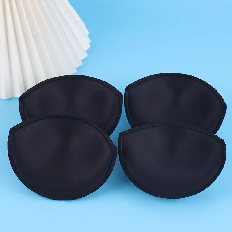 10-100 Adet Seksi Yumuşak Siyah Sünger Sutyen Yastıkları Meme Yarım Daire Push Up Sütyen Bikini Yastıklı Çıkarılabilir Mayo DIY Göğüs Pedleri