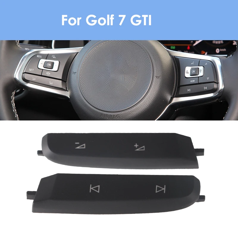VW Golf 7 için MK7 GTI GTS Çok Fonksiyonlu direksiyon Düğmesi Ses / Cruise / Aşağı / Yukarı / RES SETİ / Mod Anahtarı Dekorasyon Kapak Kabuk