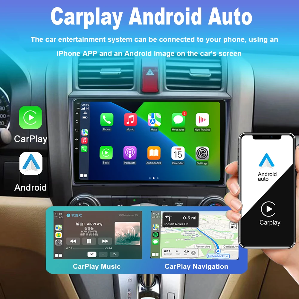 9 İnç Android 12.0 Toyota Avalon 3 2005 - 2010 Multimedya Oynatıcı otomobil radyosu GPS Carplay 4G WıFı DSP Bluetooth