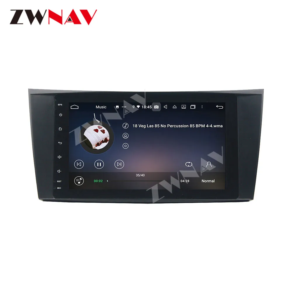 8 çekirdekli Android 10 araç DVD oynatıcı oynatıcı GPS Benz E-Class için W211 2002-2008 128G 4G RAM navigasyon PX6 CARPLAY DSP