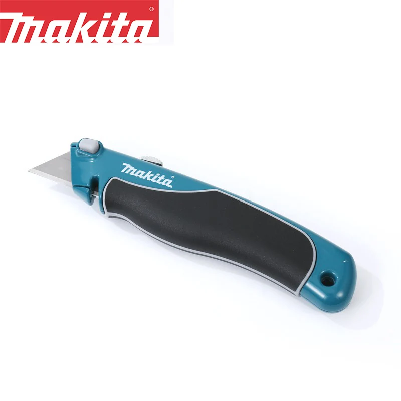 Makita B-65785 Sanat Bıçak Çok Fonksiyonlu Duvar Kağıdı Metal Kalınlaşmış Trapez Bıçak Ağır Geri Çekilebilir Kesme Bıçağı 75mm