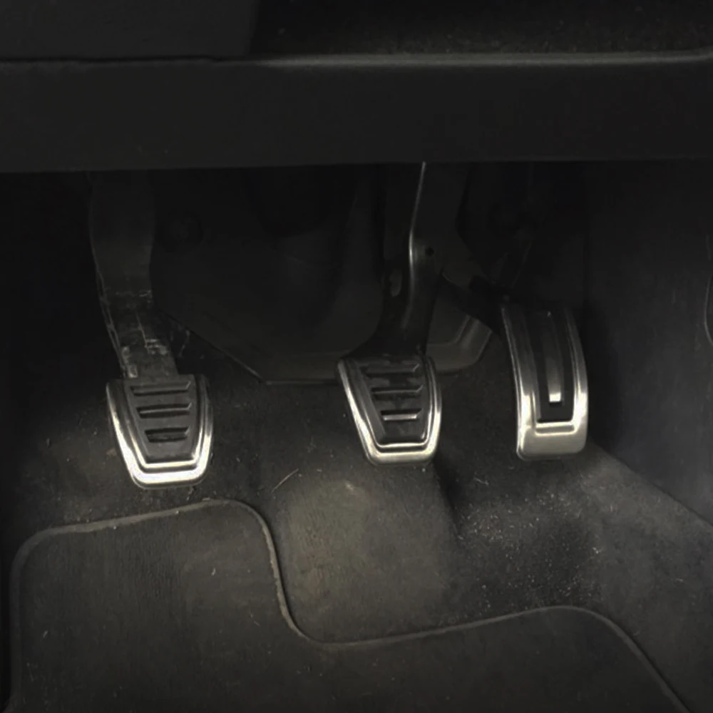 Paslanmaz Çelik Oto araba pedalları Volkswagen VW T-çapraz Tcross 2019 2020 2021 2022 LHD Gaz Fren Pedalı Koruma Pedleri Kapak