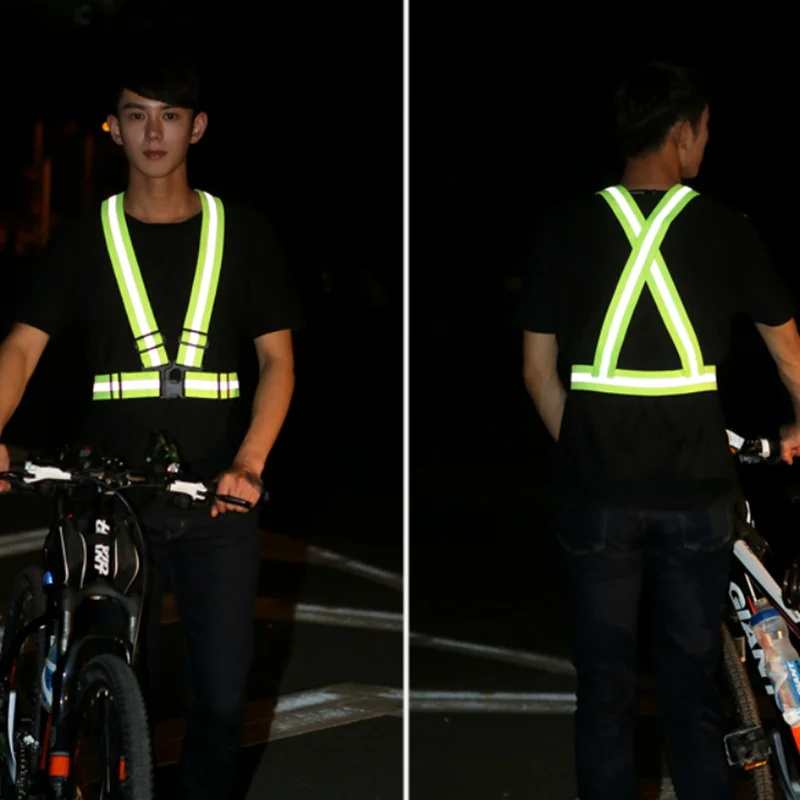 1 adet 4 * 120cm Unisex Gece Koşu Askı Yansıtıcı Erkek Jartiyer Renkli Ayarlanabilir Aydınlık Geniş Parantez Gençlik Spor Kemer