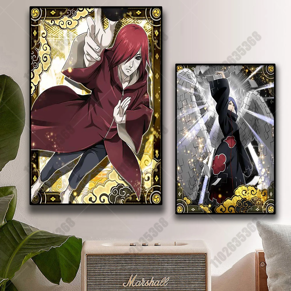 Çevre Japonya Anime Naruto Kakashi Posterler HD Duvar Sanatı Çocuk Dekor Tuval Boyama Oturma Odası Ev Dekorasyon Cudros Hediye