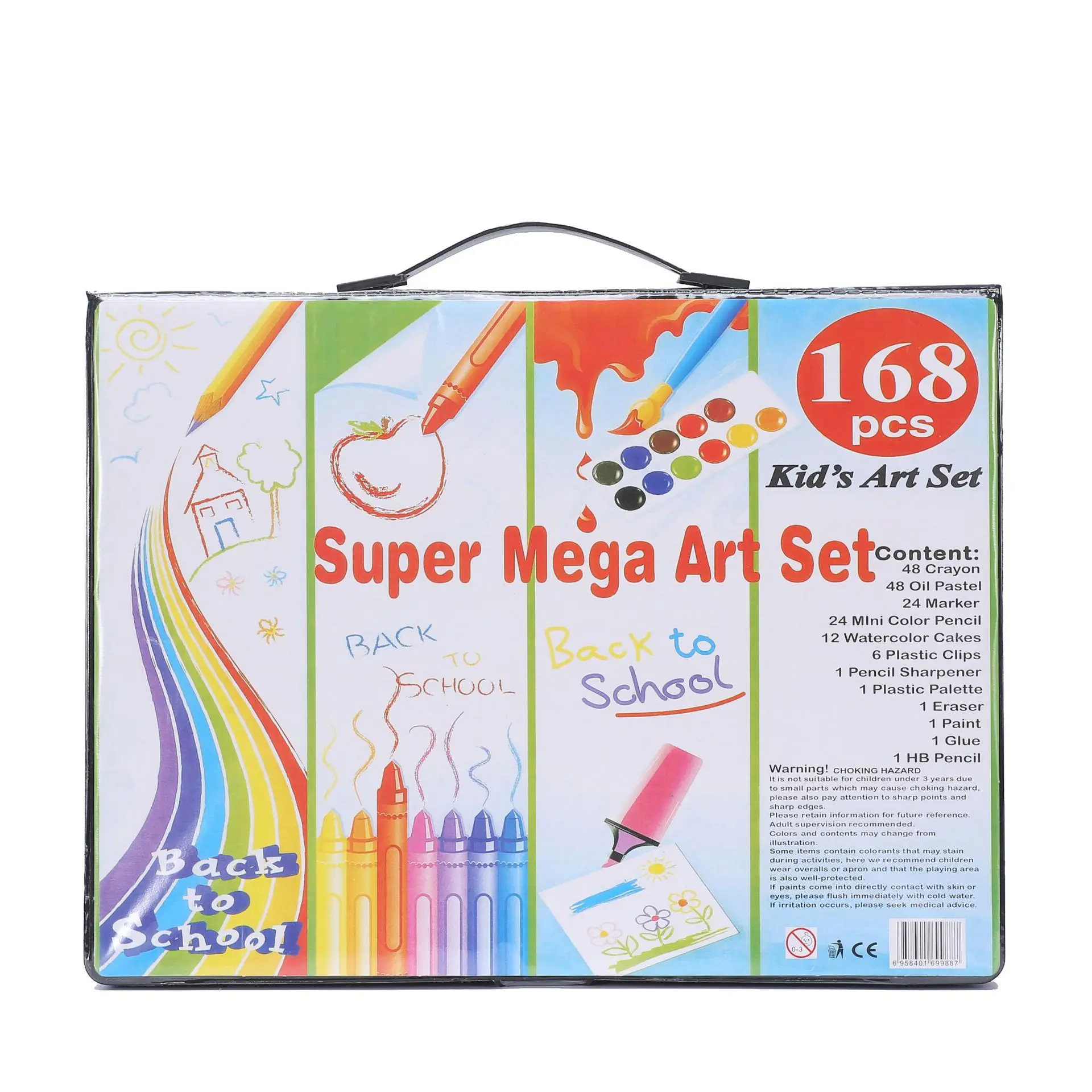 168 Adet Fırça Seti Çocuk Boyama Kırtasiye Suluboya Kalemler Boya Kalemi Renkli Kalemler Sanat Malzemeleri Çocuk Hediyeleri