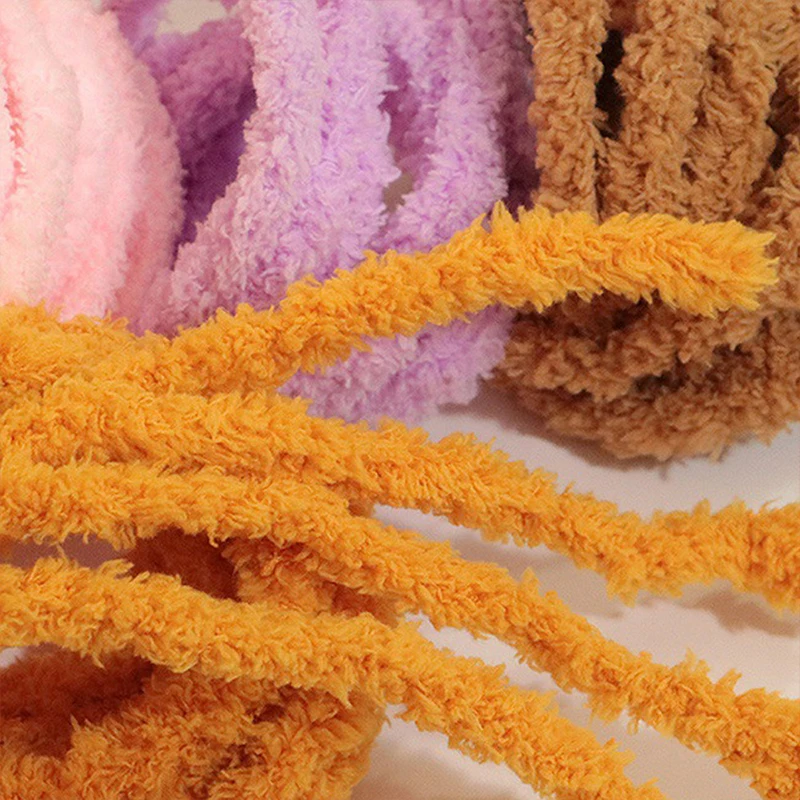 1M Peluş Bebek Büküm Sopa Üstleri DIY El Yapımı Dikiş Oyuncaklar Peluş İplik Renk Minyatür Bebek Evi Modelleme Süslemeleri Malzemeleri
