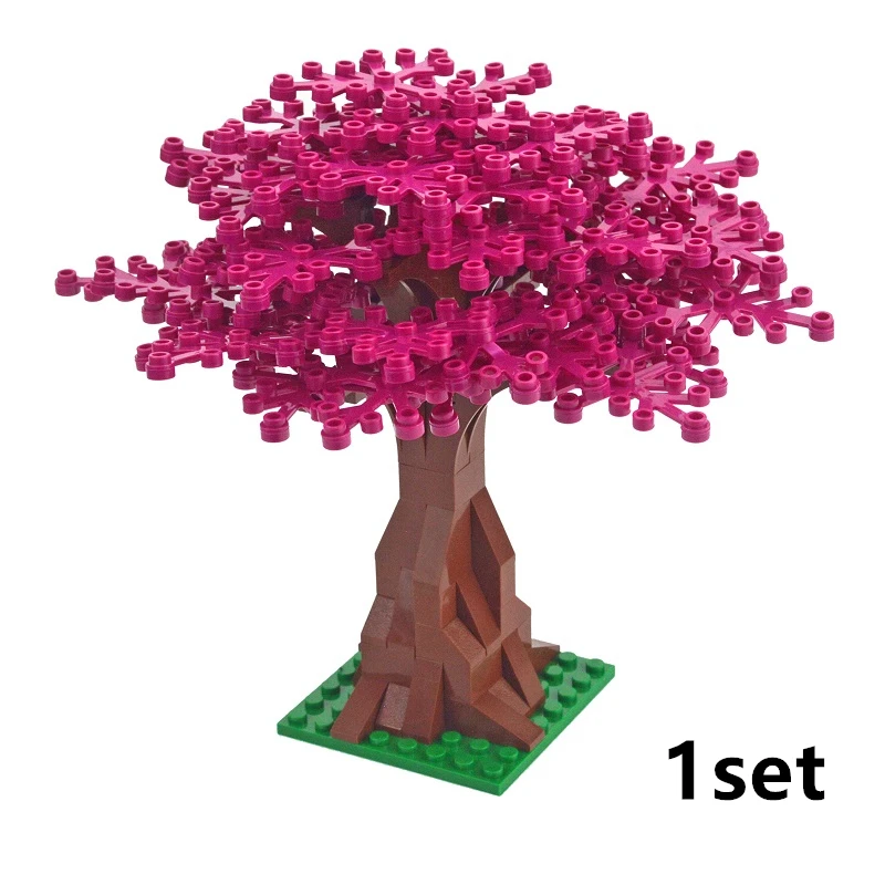 DIY Tuğla Toplar Parçacıklar 2417 2423 Bitki Ağacı Yaprakları 4x3 Mini Yapı Taşları Bitki Yaprak bahçe parçaları Oyuncak çocuklar İçin