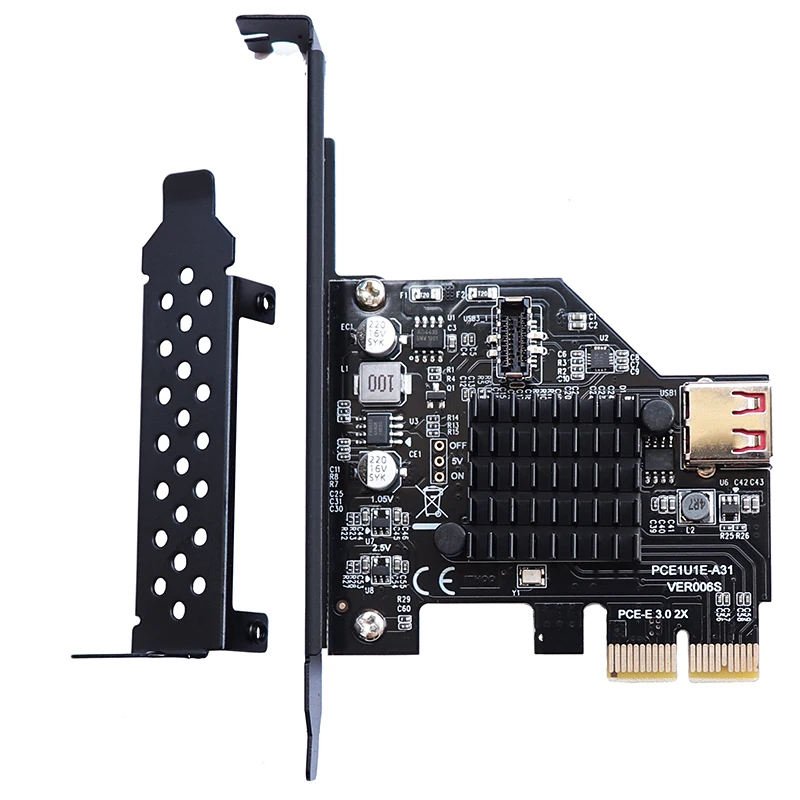 USB 3.1 PCI e adaptörü USB 3.1 Tip-E + USB2. 0 PCI ekspres kart adaptörü PCI-e USB3. 1 Tip E Gen2 PCIe x2 10Gbps denetleyici Kartı