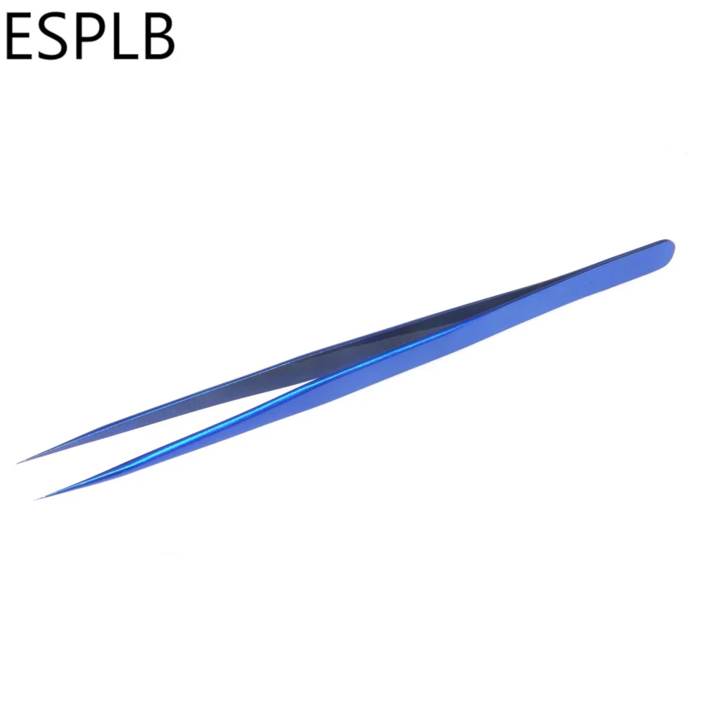 ESPLB Ultra İnce İnce Cımbız Uçan Çizgi Mavi Paslanmaz Çelik Keskin Sertleştirilmiş Sanayi Cımbız Cep Telefonu Tamir El Aletleri