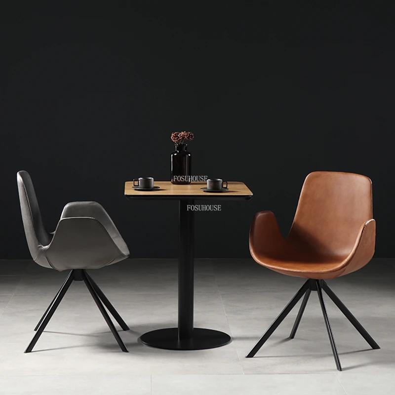 Iskandinav Demir Sanat Oturma Odası Sandalyeleri Modern Minimalist ev mobilyası ışık Lüks Restoran Sandalye yatak odası Arkalığı Koltuk