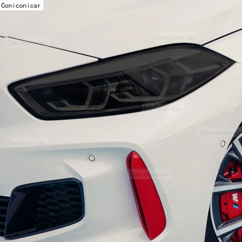 BMW 1 Serisi için F40 2019-2022 Araba Dış Far Anti-scratch Ön Lamba Tonu TPU koruyucu film Kapak Tamir Aksesuarları
